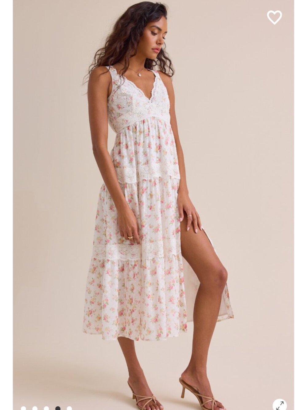 Altar'd State Etta Floral Maxi Dress NWT Floral Summer Dress - Picture 4 of 5